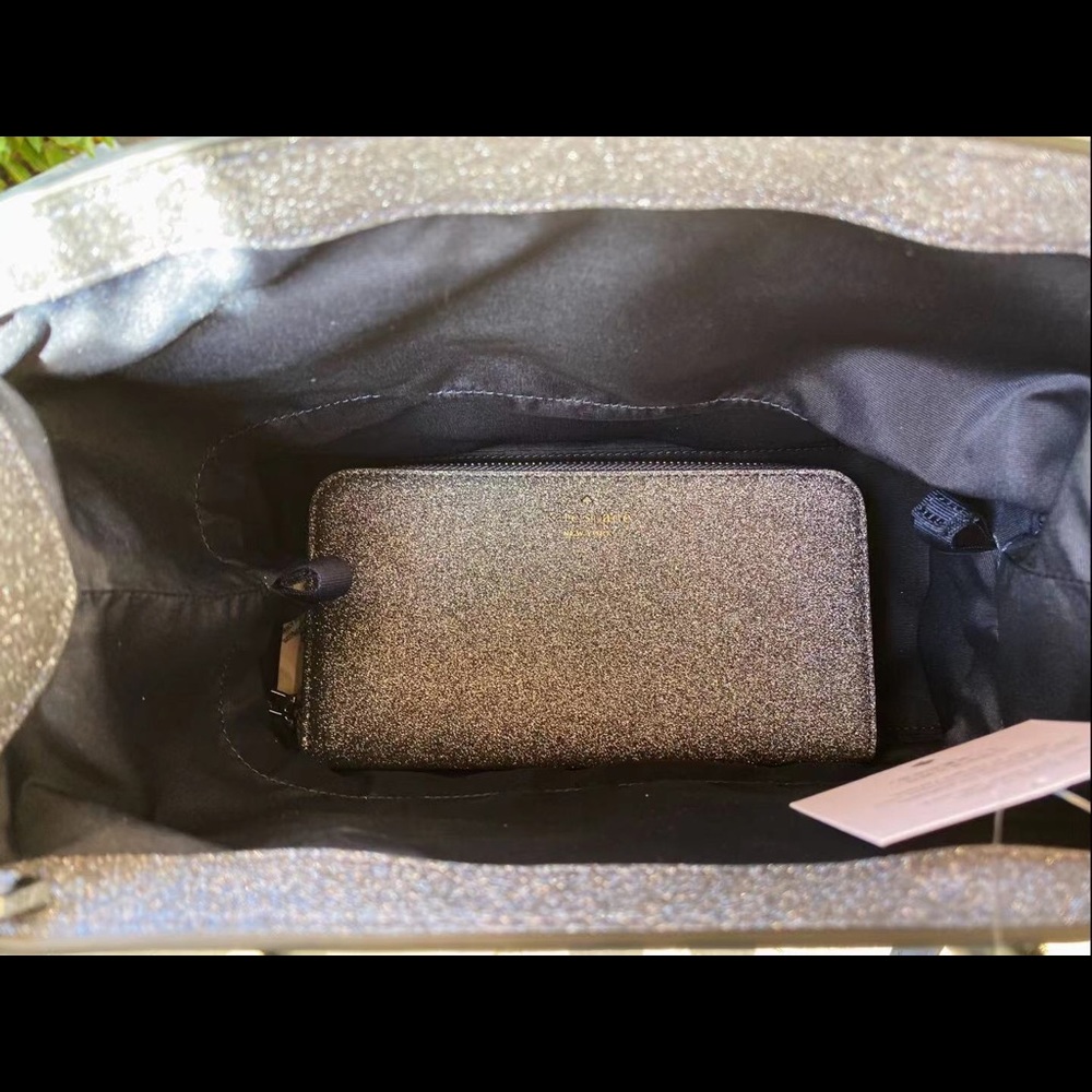 BUNDLE💞NWT Kate Spade Glitter Shopper & Wallet - Picture 4 of 5